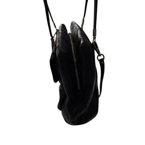 Coach 25170 Womens Black Leather Madison North South Satchel Shoulder Bag Large - Picture 9 of 12